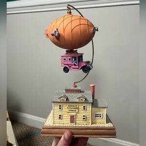 Vintage linden rotating musical hot air balloon mechanic shop unchai melody